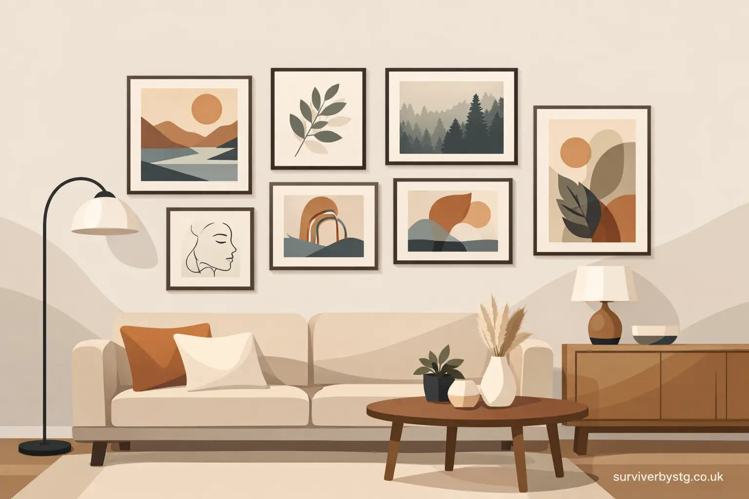 7 Framed Prints for Living Room Design Ideas
