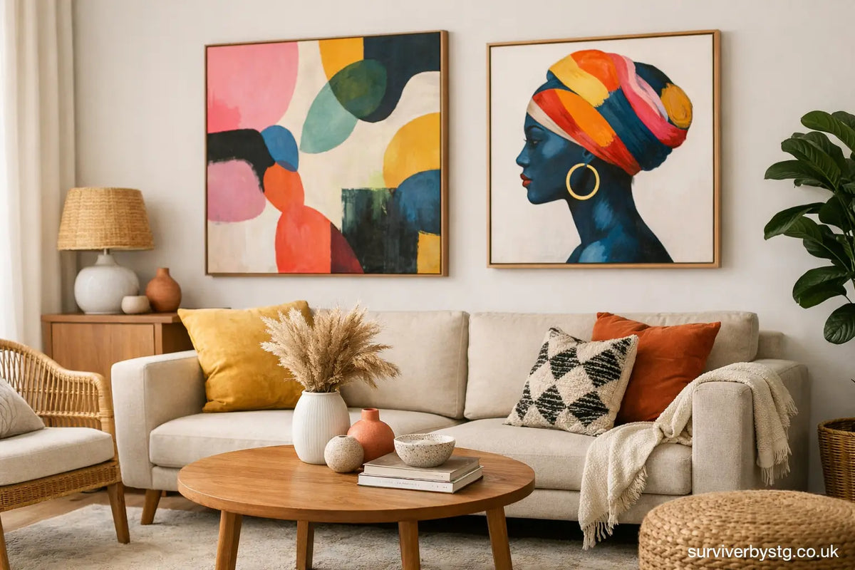 How to Style Colourful Art in Rental Homes