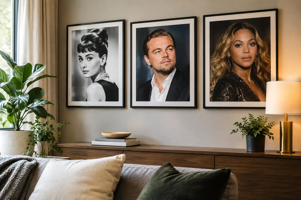 Celebrity Portraits That Give a Room Character