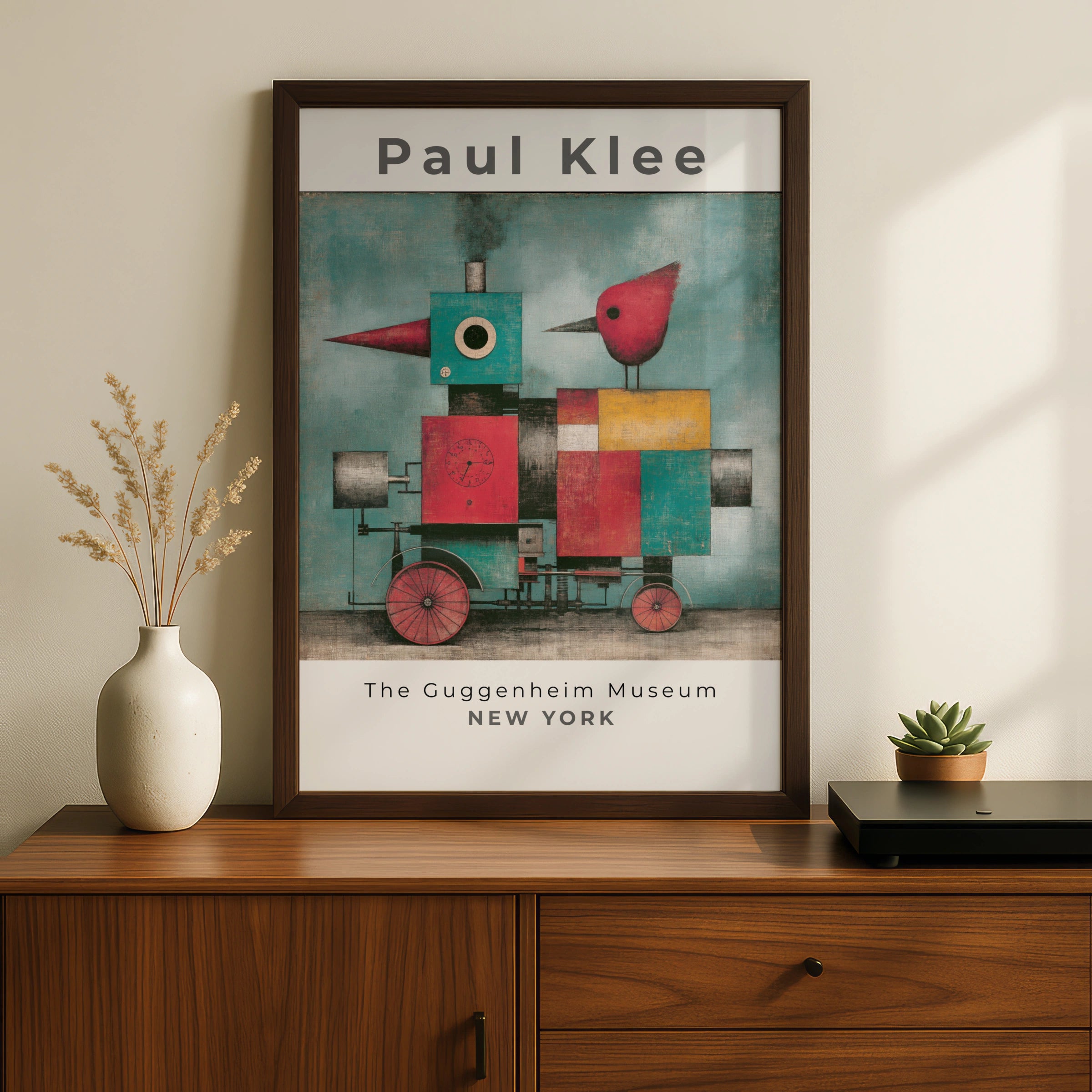 Paul Klee Art Print, Vintage Wall Art, Colourful Animal Art, Surrealist Poster, Gallery Decor