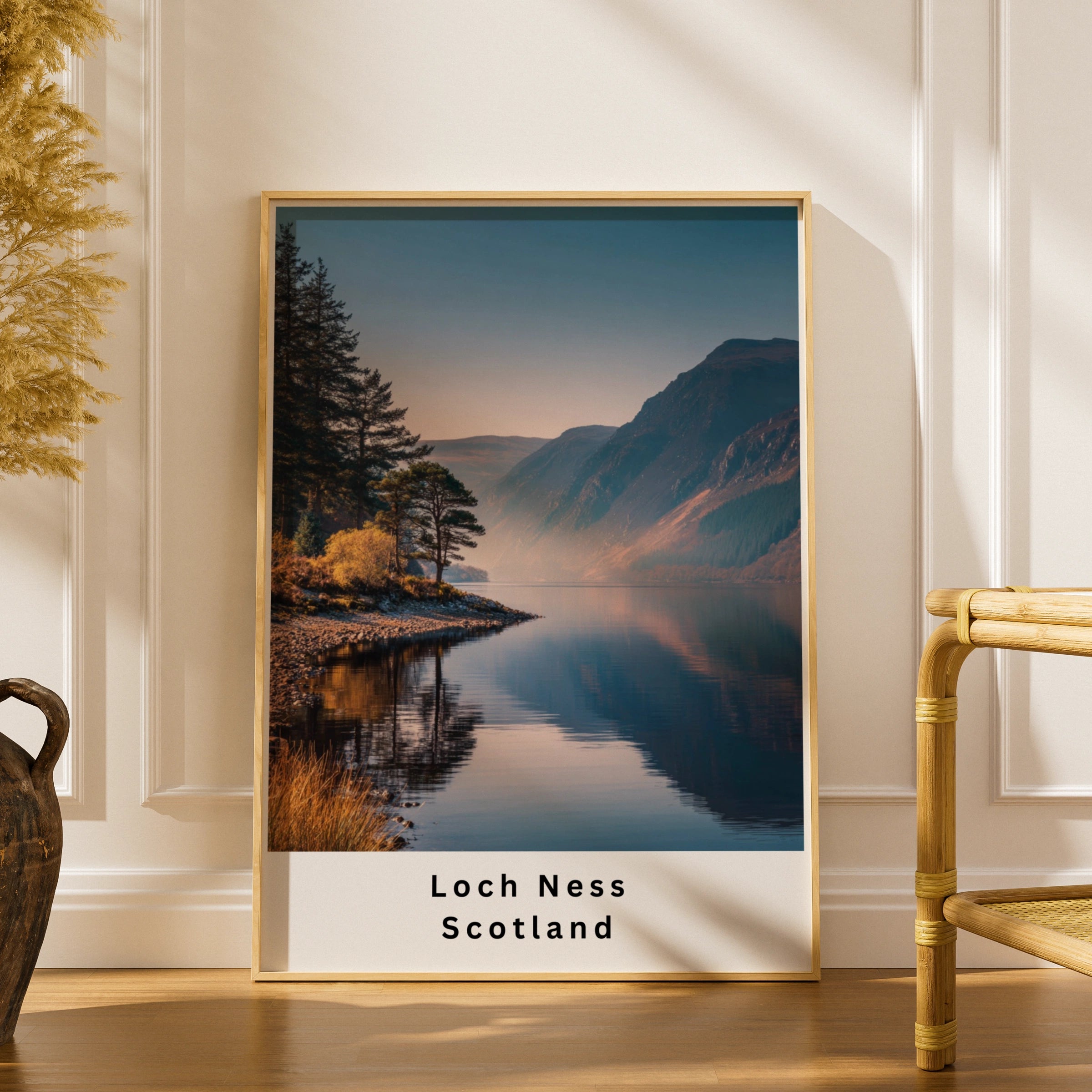 Loch Ness Scotland Poster, Scottish Highlands Wall Art, Nature Photography Print