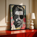 George Michael Graffiti Street Art Poster, Pop Art Music Icon Wall Print