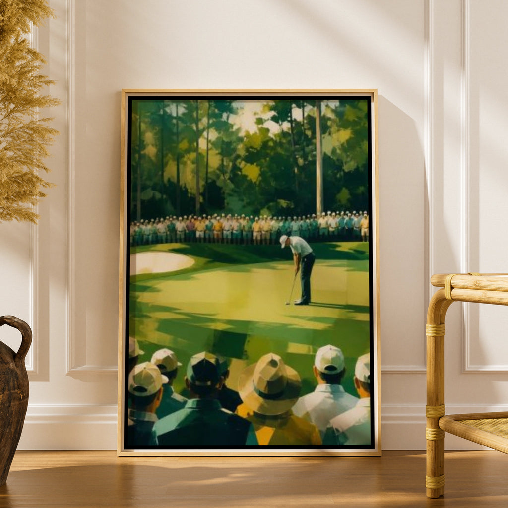 Golf Augusta Poster, Masters Tournament Art Print, Golf Course Wall Art, Green Sports Decor