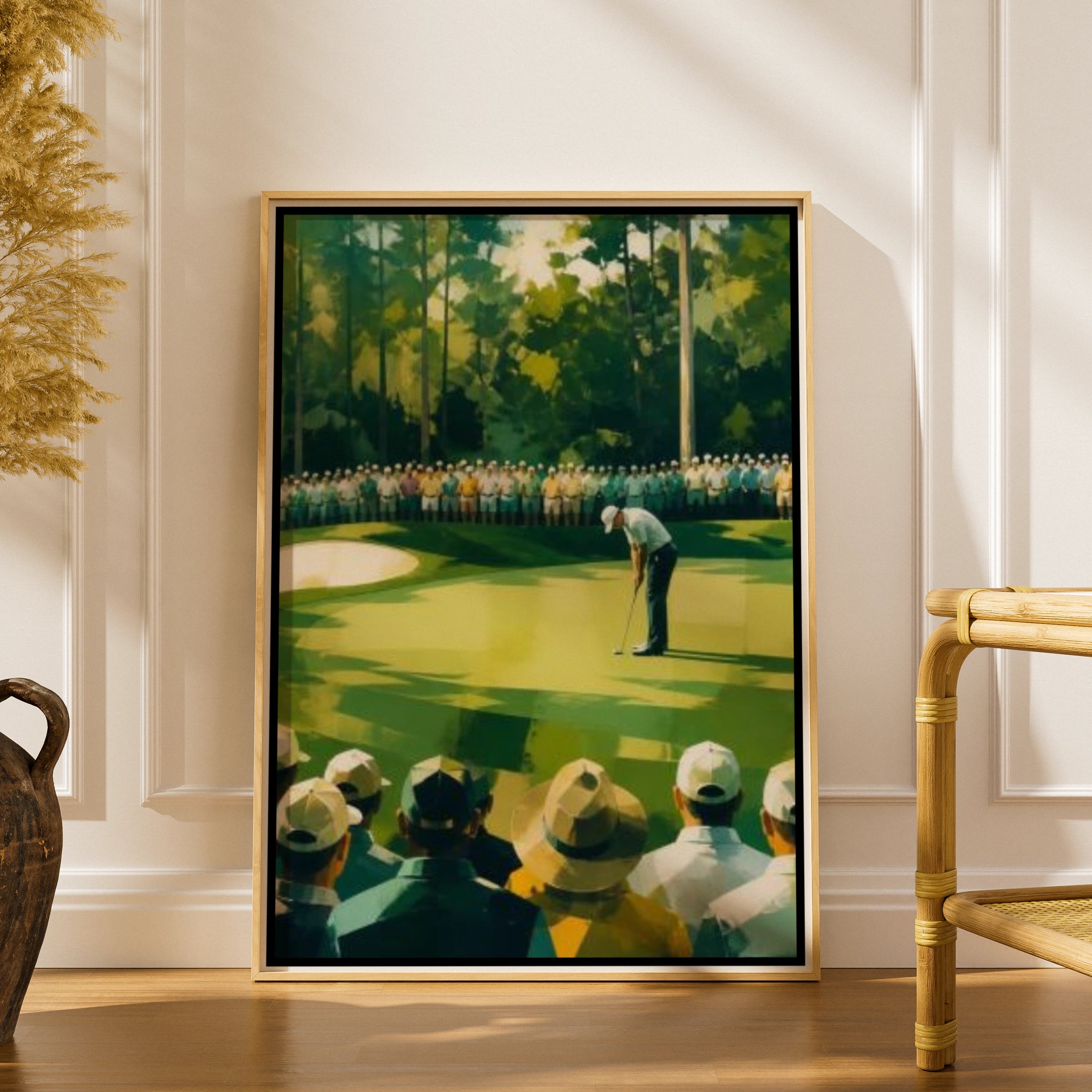 Golf Augusta Poster, Masters Tournament Art Print, Golf Course Wall Art, Green Sports Decor