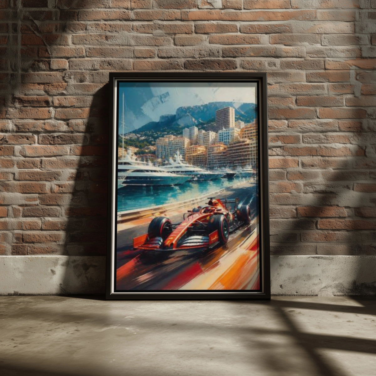 Racing Monaco Poster, Formula One Racing Wall Art, Race Car Print