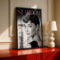 Audrey Hepburn Magazine Cover Poster, Vintage Hollywood Icon Wall Art Print