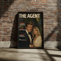 Retro Spy Magazine Cover Poster, 1970s Secret Agent Wall Art, Vintage Espionage Print