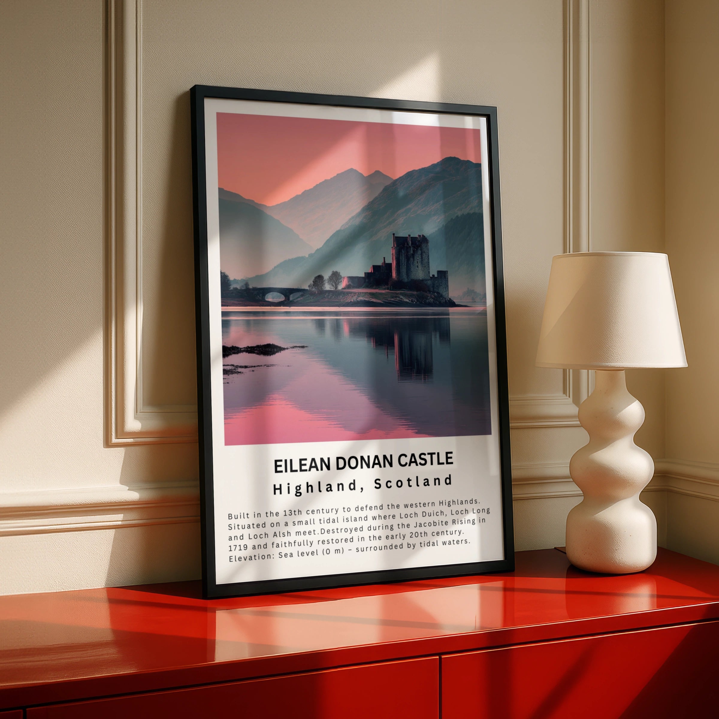 Eilean Donan Castle Poster, Scottish Highlands Wall Art, NC500 Scotland Print