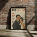 Retro Spy Magazine Cover Art Poster, 1960s Secret Agent Wall Art, Vintage Espionage Print