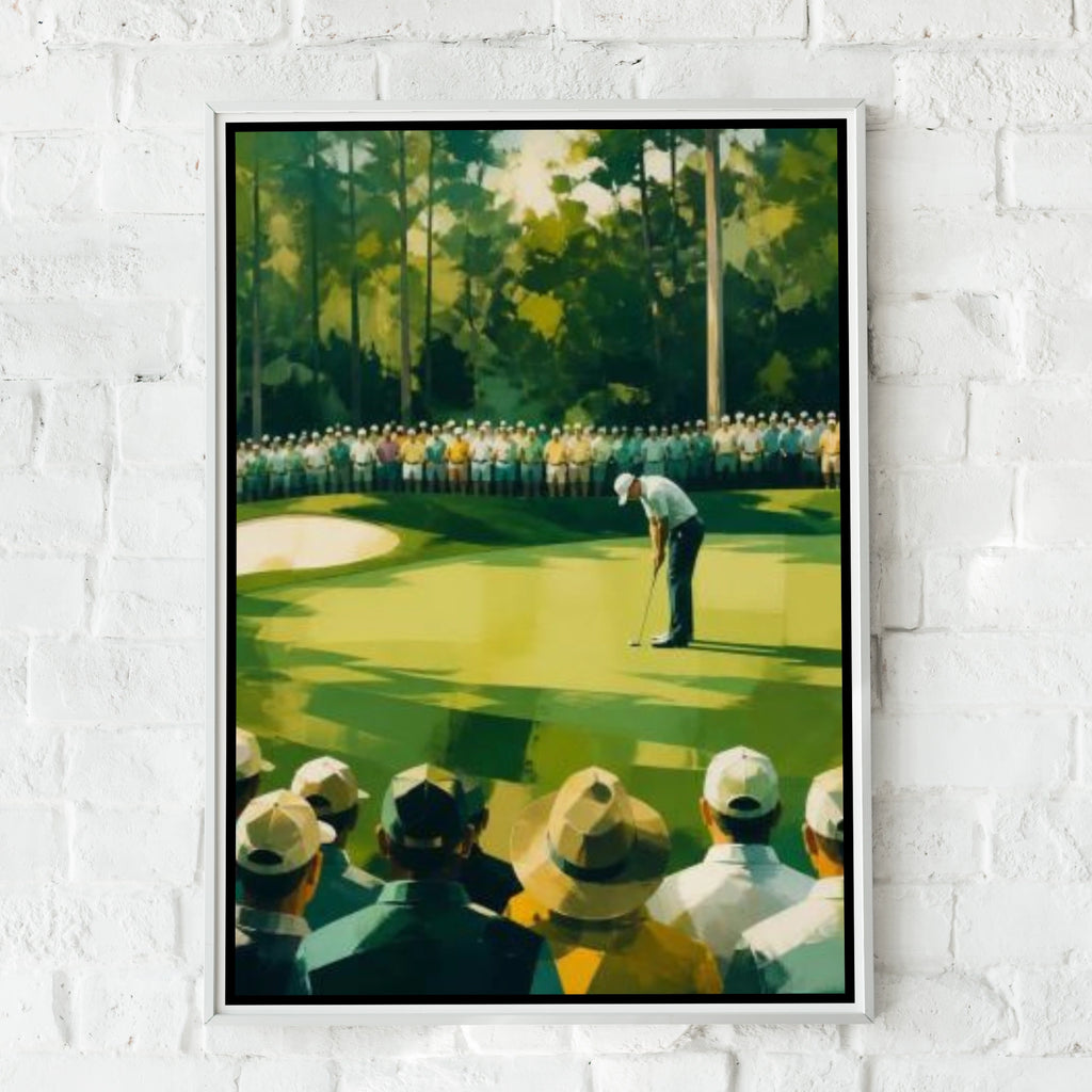 Golf Augusta Poster, Masters Tournament Art Print, Golf Course Wall Art, Green Sports Decor