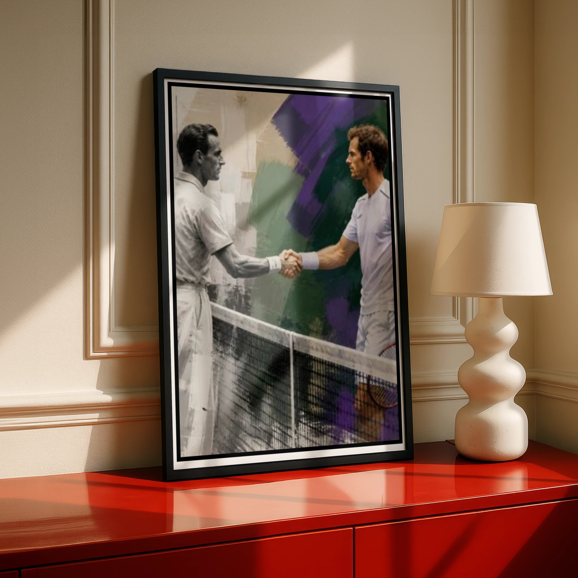 Tennis  Poster, Wimbledon Art Print, British Tennis Wall Decor, Sport Gift