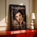 Judy Garland Magazine Cover Poster, Vintage Hollywood Icon Wall Art Print
