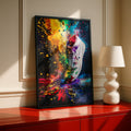 Sneaker Explosion Poster, Colourful Paint Splash Wall Art, Trainer Print, Streetwear Decor