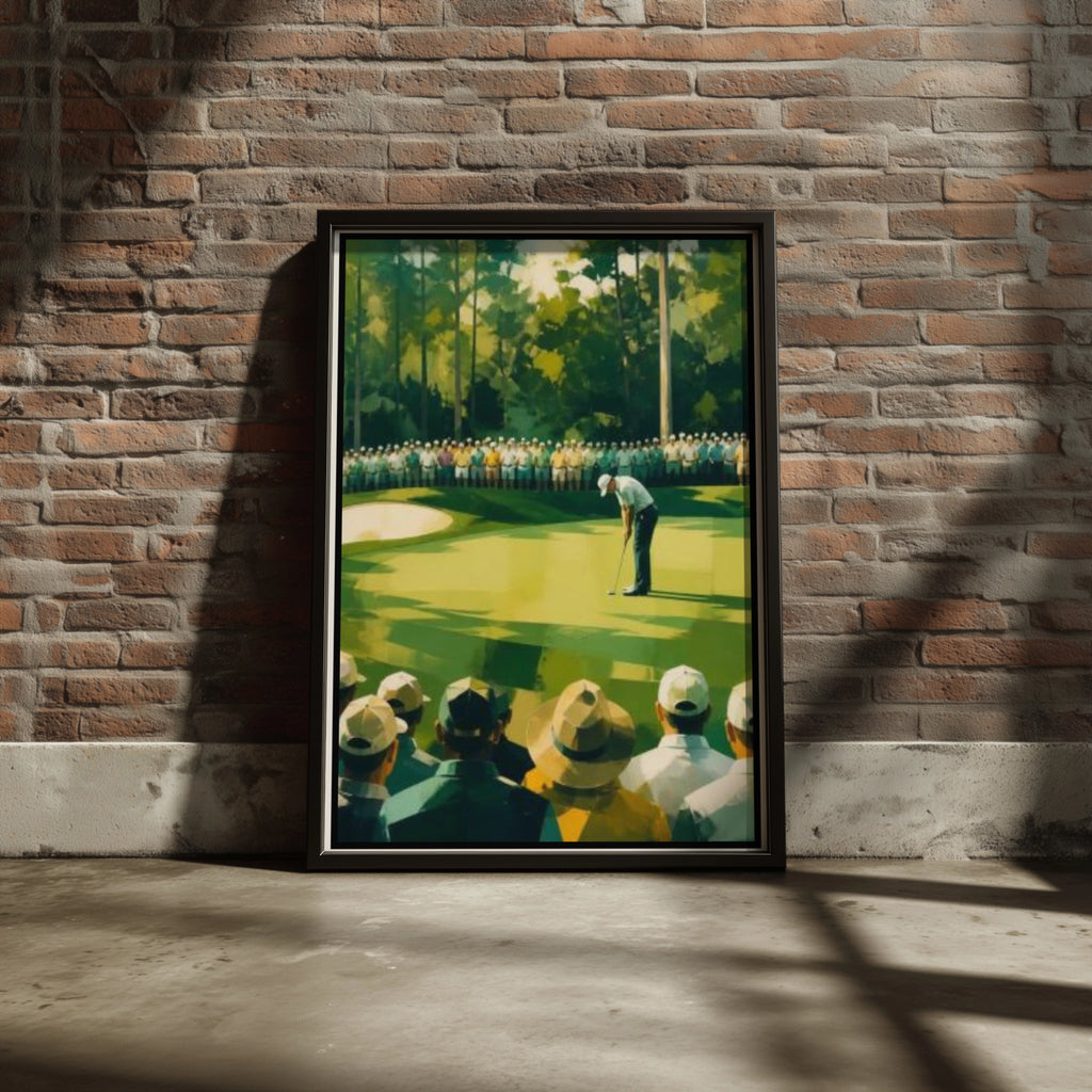 Golf Augusta Poster, Masters Tournament Art Print, Golf Course Wall Art, Green Sports Decor