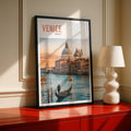 Travel Print | Venice Italy Poster, Grand Canal Gondola Wall Art, Italy City Print