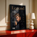 George Michael Legend Magazine Cover Poster, Music Icon Wall Art Print, Faith Era