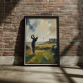 St Andrews Golf Poster, Scotland Links Course Wall Art, Golfer Print, Sports Decor