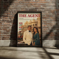 Spy Agent 008 Magazine Cover Poster, 1983 Retro Espionage India Palace Wall Art Print